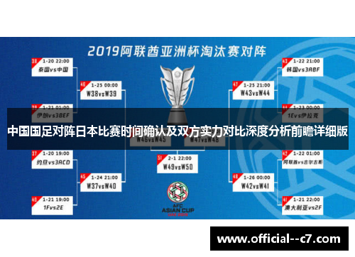 中国国足对阵日本比赛时间确认及双方实力对比深度分析前瞻详细版 中国国足对阵日本比赛时间确认及双方实力对比深度分析前瞻详细版