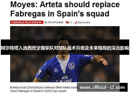 阿尔特塔入选西班牙国家队对球队战术升级及未来格局的深远影响