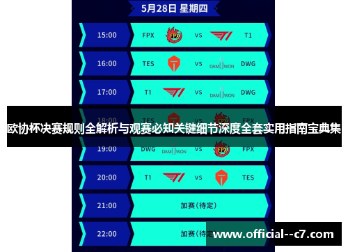 欧协杯决赛规则全解析与观赛必知关键细节深度全套实用指南宝典集