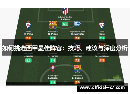 如何挑选西甲最佳阵容：技巧、建议与深度分析